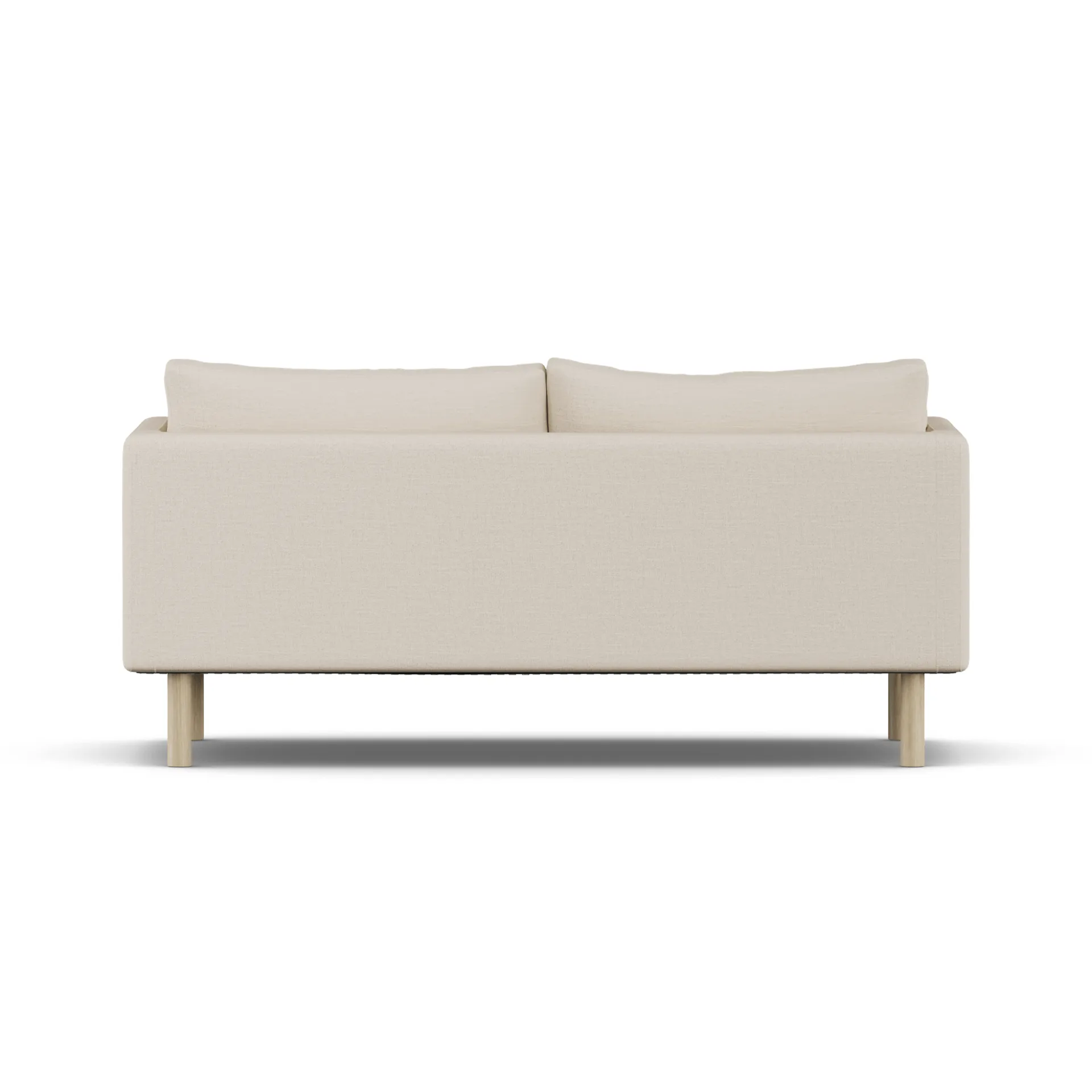 Linnevik soffa, Same Beige 6670-vitoljad ek, 2-sits, utan kappa 1898
