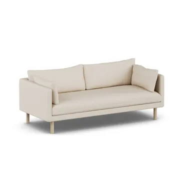 Linnevik soffa - Same Beige 6670-vitoljad ek, 3-sits, utan kappa - 1898