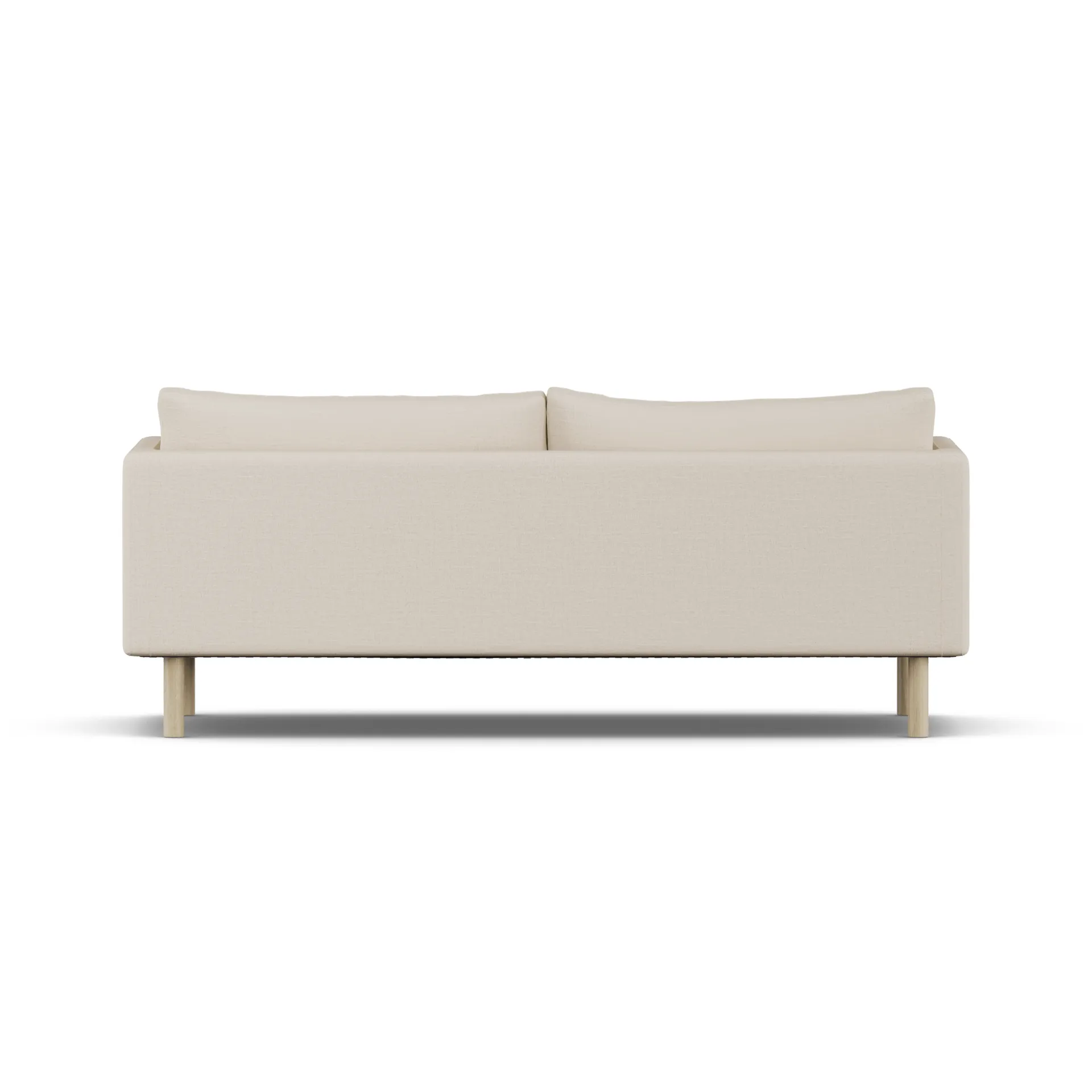 Linnevik soffa, Same Beige 6670-vitoljad ek, 3-sits, utan kappa 1898