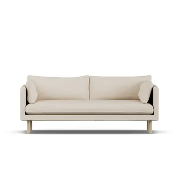 Linnevik soffa - Same Beige 6670-vitoljad ek, 3-sits - 1898