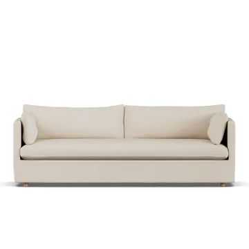 Linnevik soffa - Same Beige 6670-vitoljad ek, 4-sits, med kappa - 1898