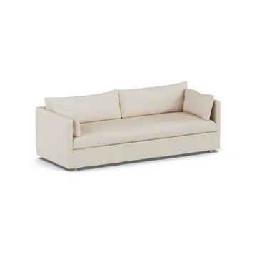 Linnevik soffa - Same Beige 6670-vitoljad ek, 4-sits, med kappa - 1898