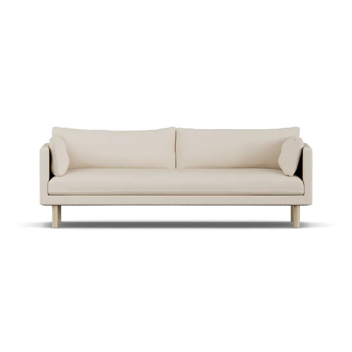 Linnevik soffa - Same Beige 6670-vitoljad ek, 4-sits, utan kappa - 1898
