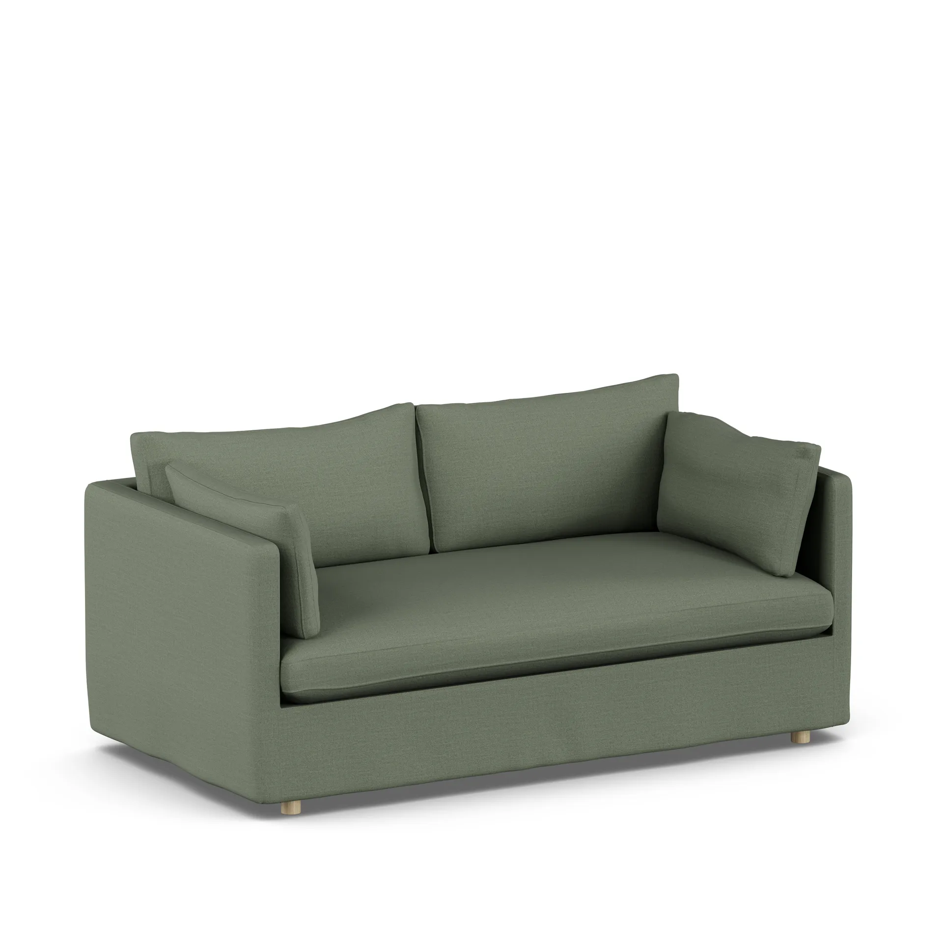 Linnevik soffa, Same Forest 6677-vitoljad ek, 2-sits, med kappa 1898