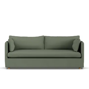 Linnevik soffa - Same Forest 6677-vitoljad ek, 3-sits, med kappa - 1898