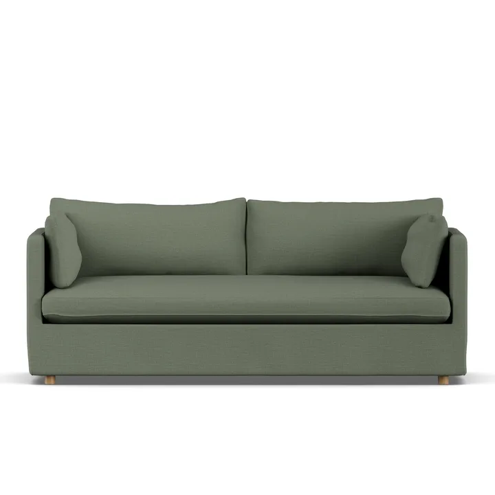 Linnevik soffa - Same Forest 6677-vitoljad ek, 3-sits, med kappa - 1898