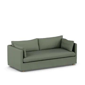 Linnevik soffa - Same Forest 6677-vitoljad ek, 3-sits, med kappa - 1898