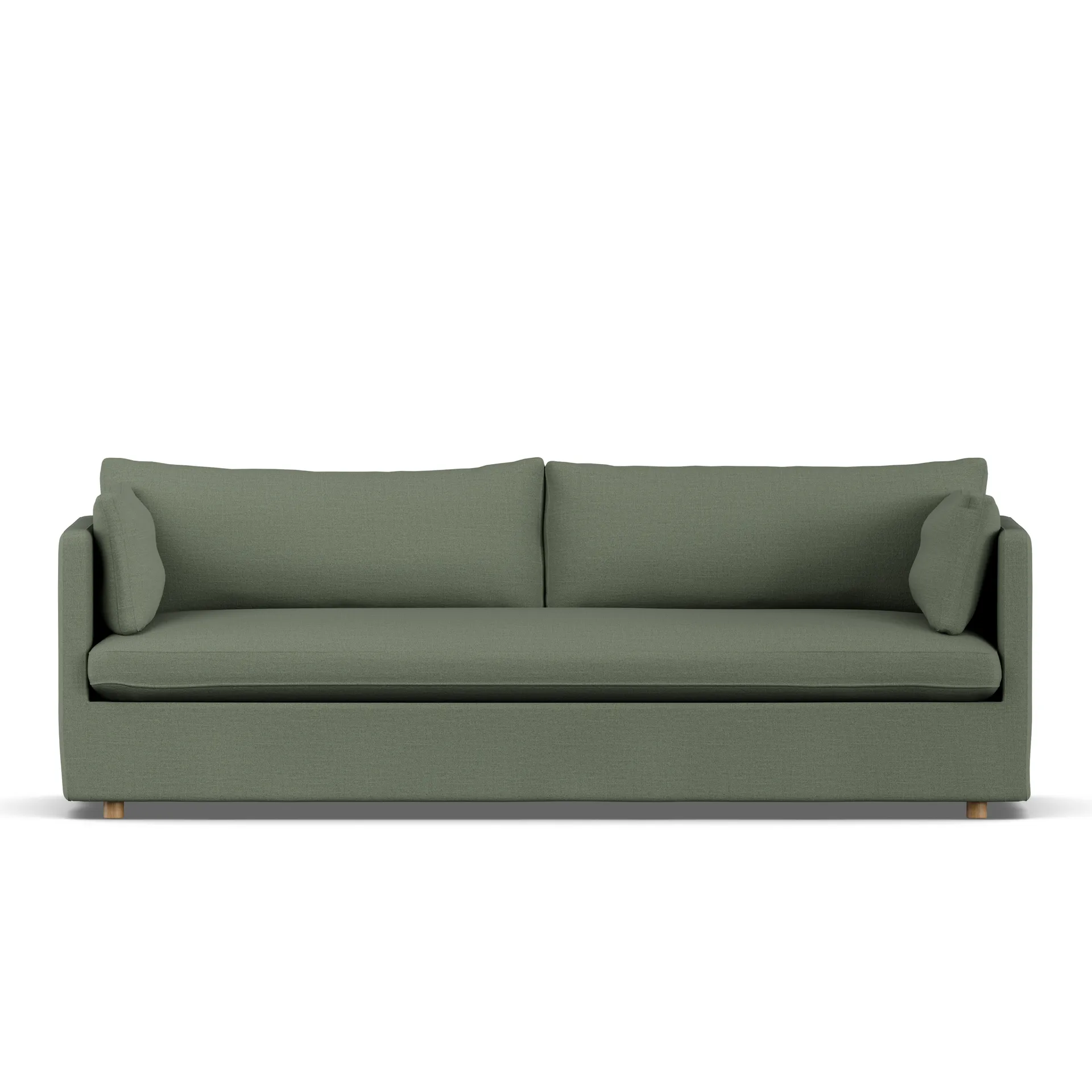 Linnevik soffa, Same Forest 6677-vitoljad ek, 4-sits, med kappa 1898