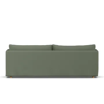 Linnevik soffa - Same Forest 6677-vitoljad ek, 4-sits, med kappa - 1898