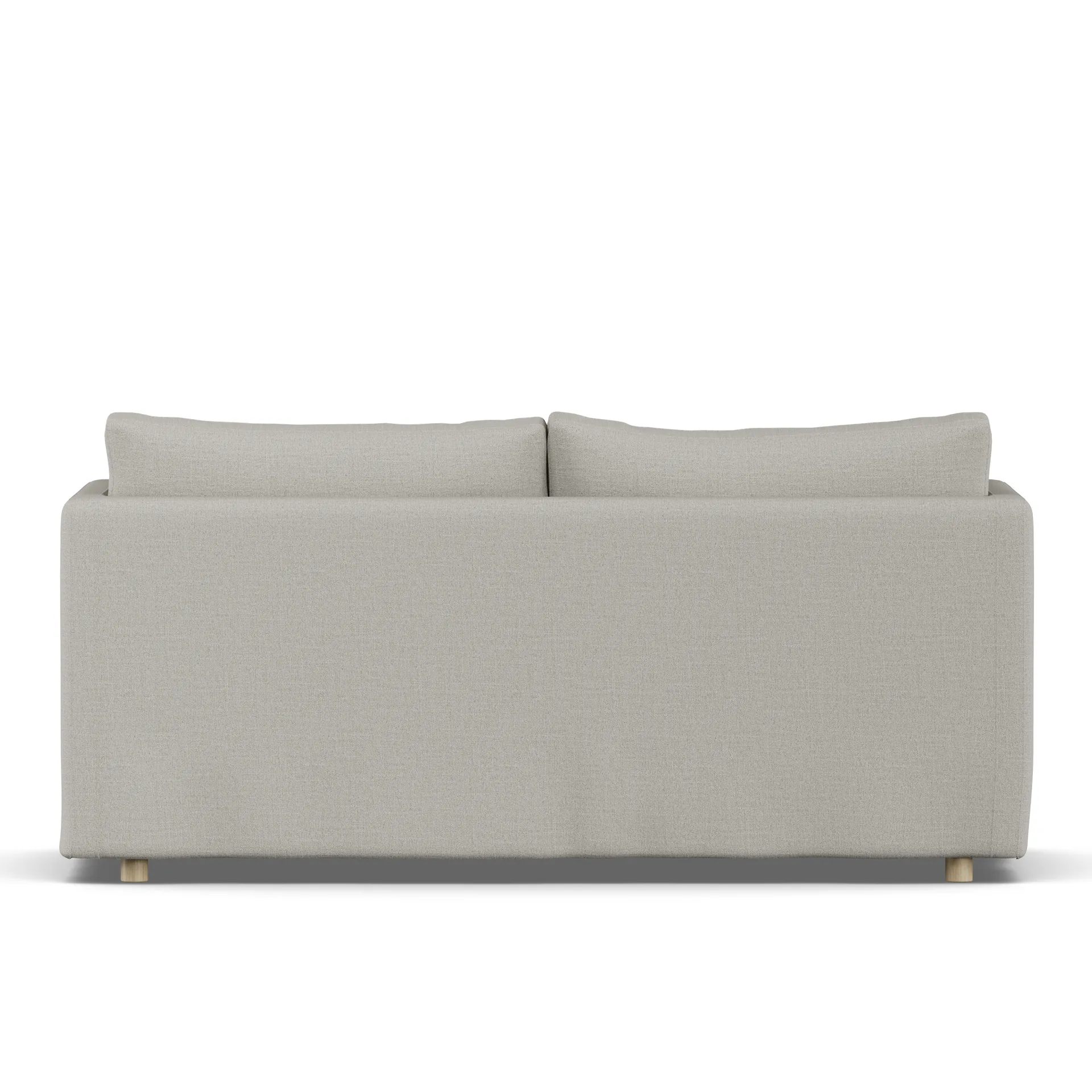 Linnevik soffa, Same Grey 6673-vitoljad ek, 2-sits, med kappa 1898