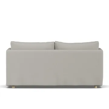 Linnevik soffa - Same Grey 6673-vitoljad ek, 2-sits, med kappa - 1898