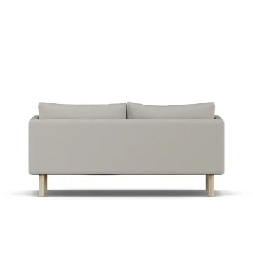 Linnevik soffa - Same Grey 6673-vitoljad ek, 2-sits - 1898