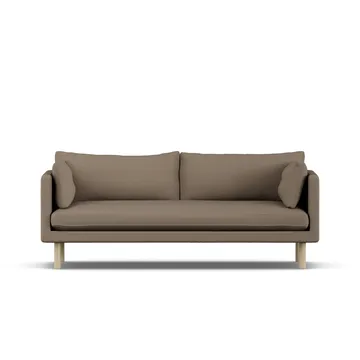 Linnevik soffa - Same Mole 6674-vitoljad ek, 3-sits - 1898