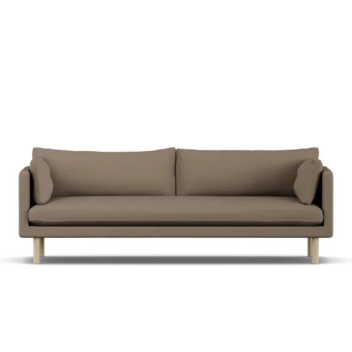 Linnevik soffa - Same Mole 6674-vitoljad ek, 4-sits - 1898