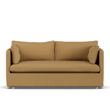 Linnevik soffa - Same Ochre 6676-vitoljad ek, 2-sits, med kappa - 1898