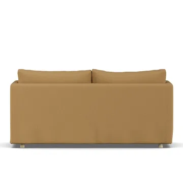 Linnevik soffa - Same Ochre 6676-vitoljad ek, 2-sits, med kappa - 1898