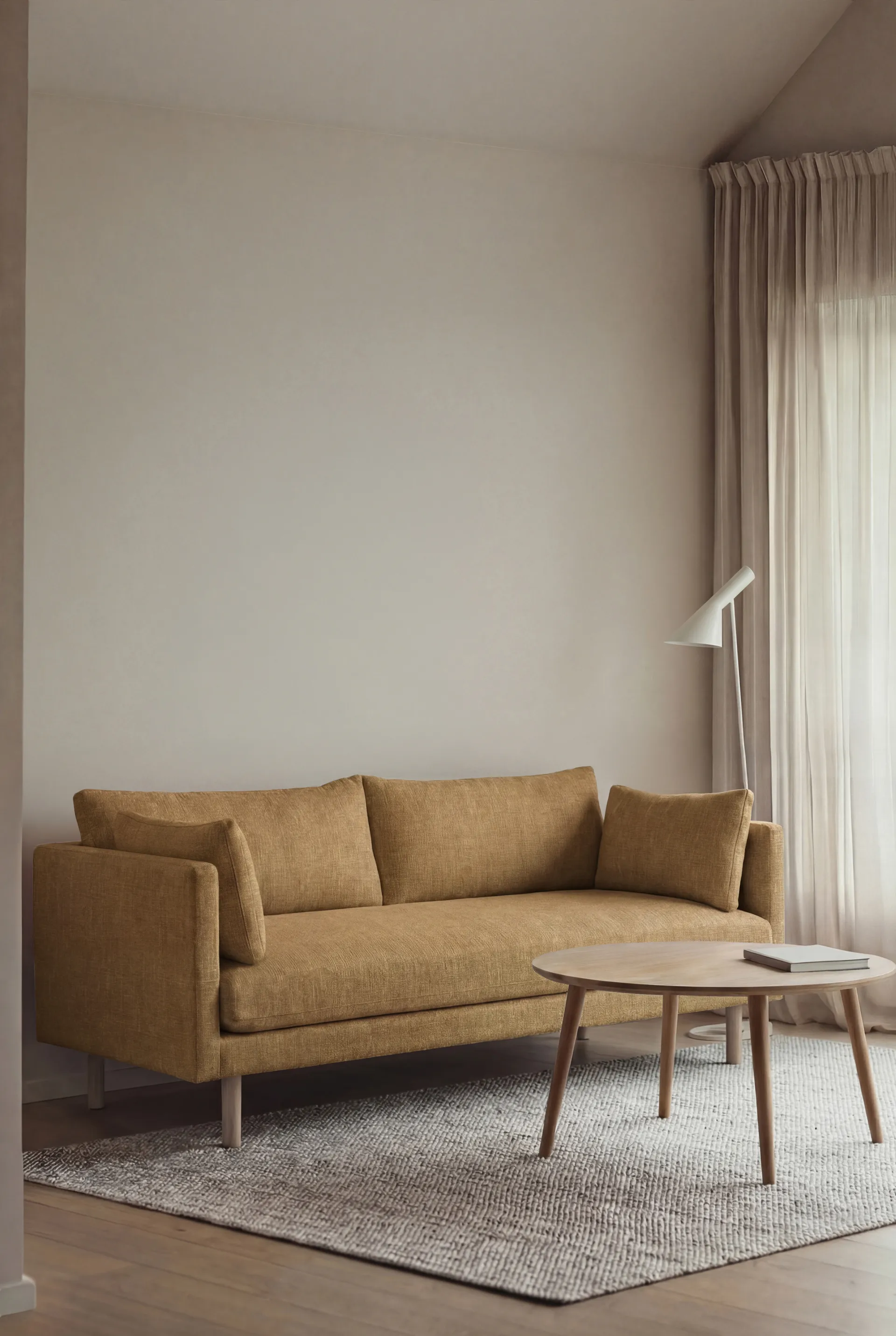 Linnevik soffa, Same Ochre 6676-vitoljad ek, 2-sits 1898
