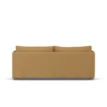Linnevik soffa - Same Ochre 6676-vitoljad ek, 3-sits, med kappa - 1898