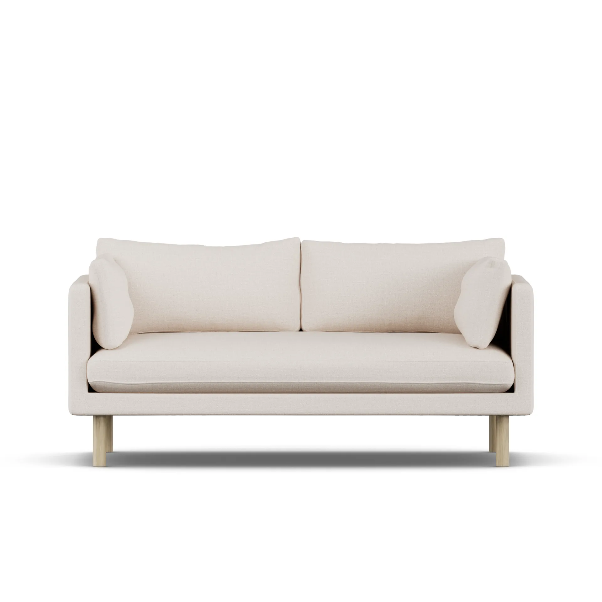Linnevik soffa, Same Off White 6671-vitoljad ek, 2-sits 1898