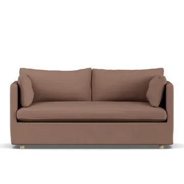 Linnevik soffa - Same Rust 6675-vitoljad ek, 2-sits, med kappa - 1898