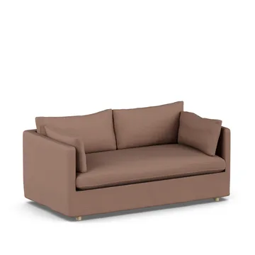 Linnevik soffa - Same Rust 6675-vitoljad ek, 2-sits, med kappa - 1898