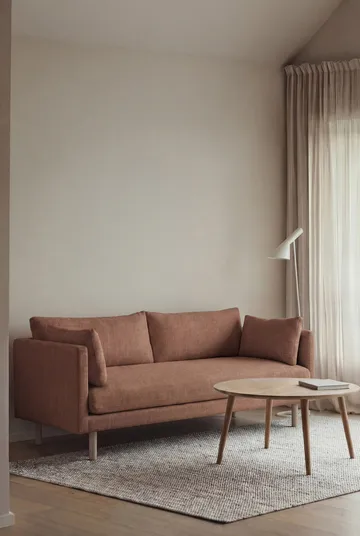 Linnevik soffa - Same Rust 6675-vitoljad ek, 2-sits - 1898
