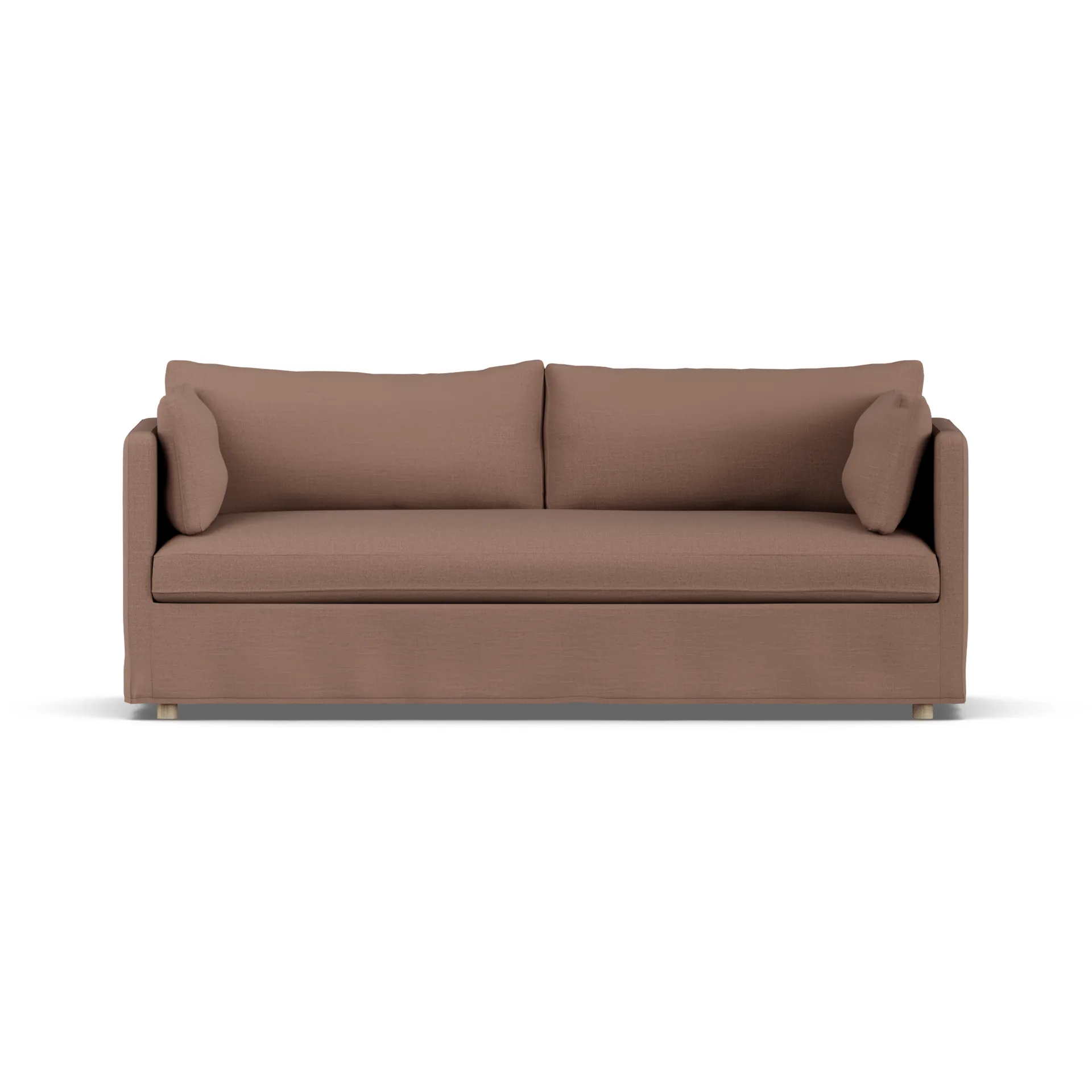 Linnevik soffa, Same Rust 6675-vitoljad ek, 3-sits, med kappa 1898