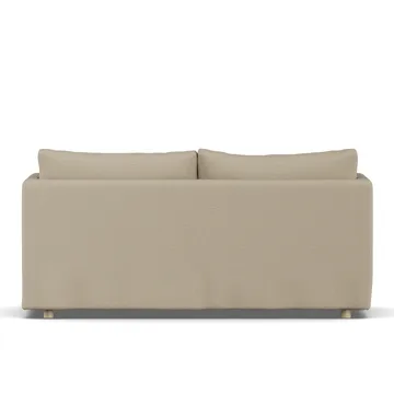 Linnevik soffa - Same Sand 6672-vitoljad ek, 2-sits, med kappa - 1898