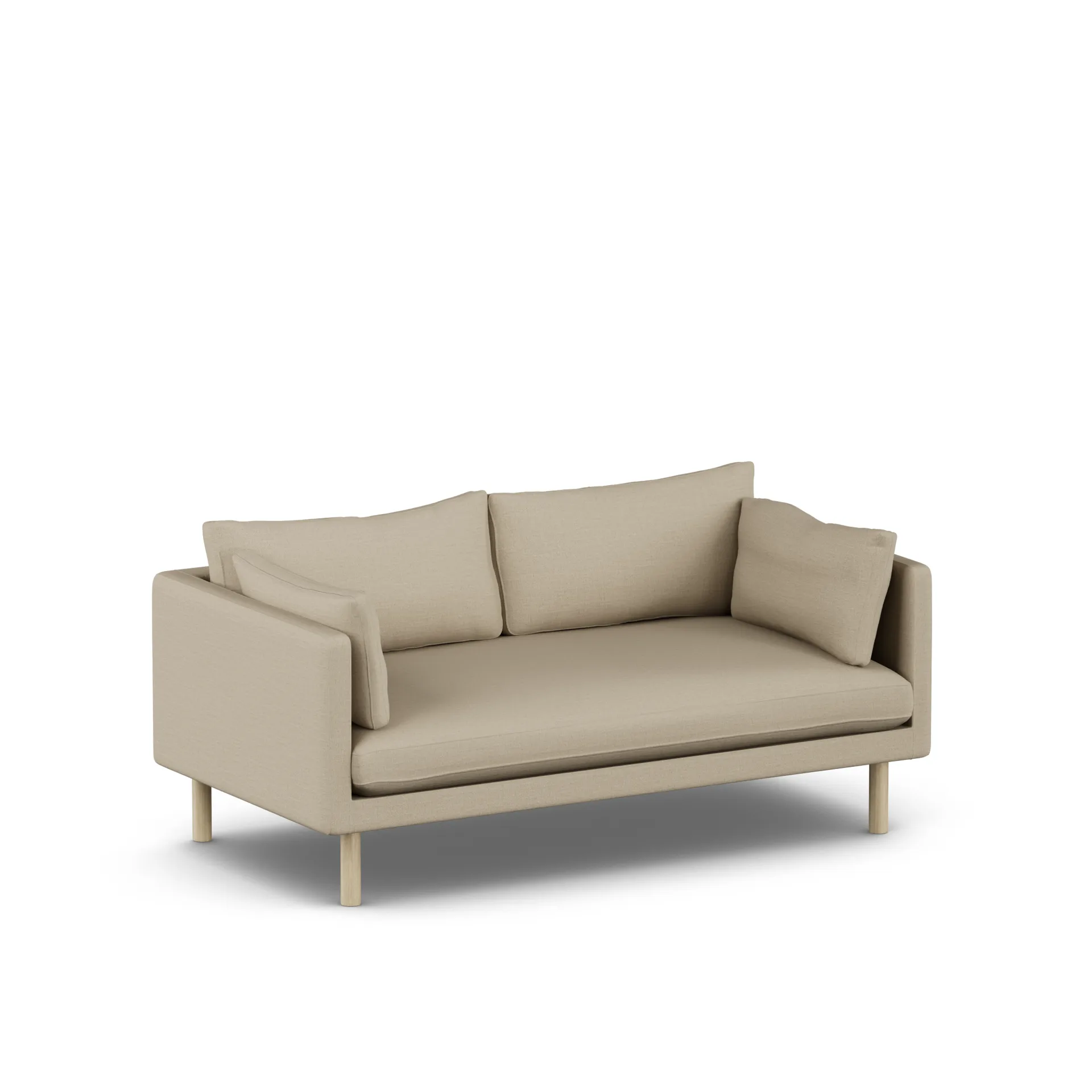 Linnevik soffa, Same Sand 6672-vitoljad ek, 2-sits 1898