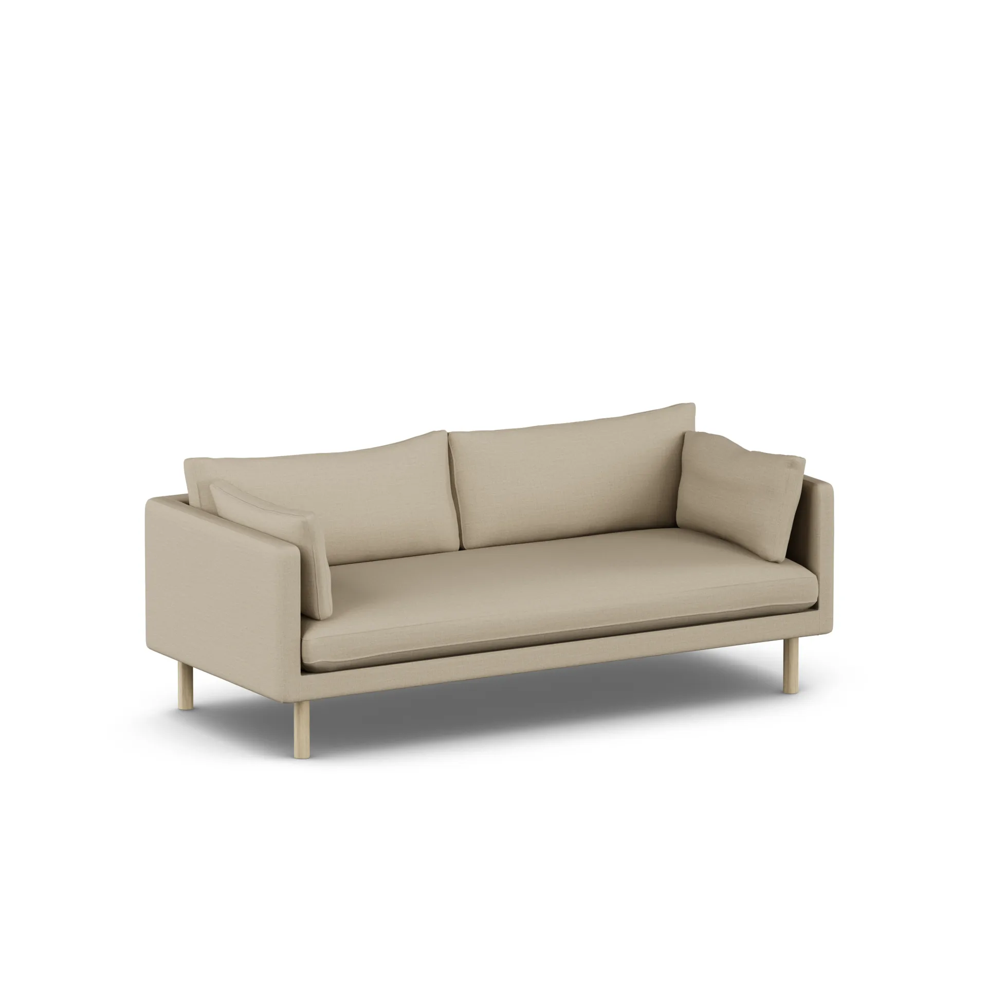Linnevik soffa, Same Sand 6672-vitoljad ek, 3-sits 1898