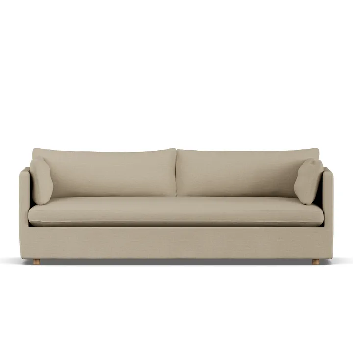 Linnevik soffa - Same Sand 6672-vitoljad ek, 4-sits, med kappa - 1898