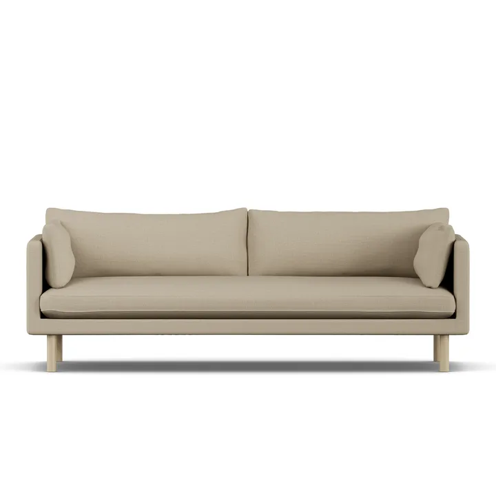 Linnevik soffa - Same Sand 6672-vitoljad ek, 4-sits - 1898