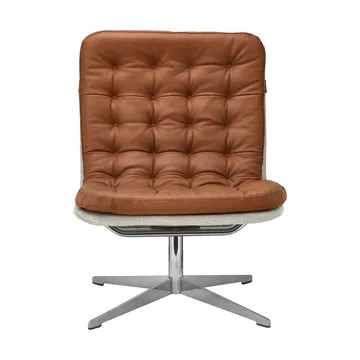 Loholm fåtölj med snurrfunktion - Konjaksfärgat läder-Bern Beige 0341 - 1898