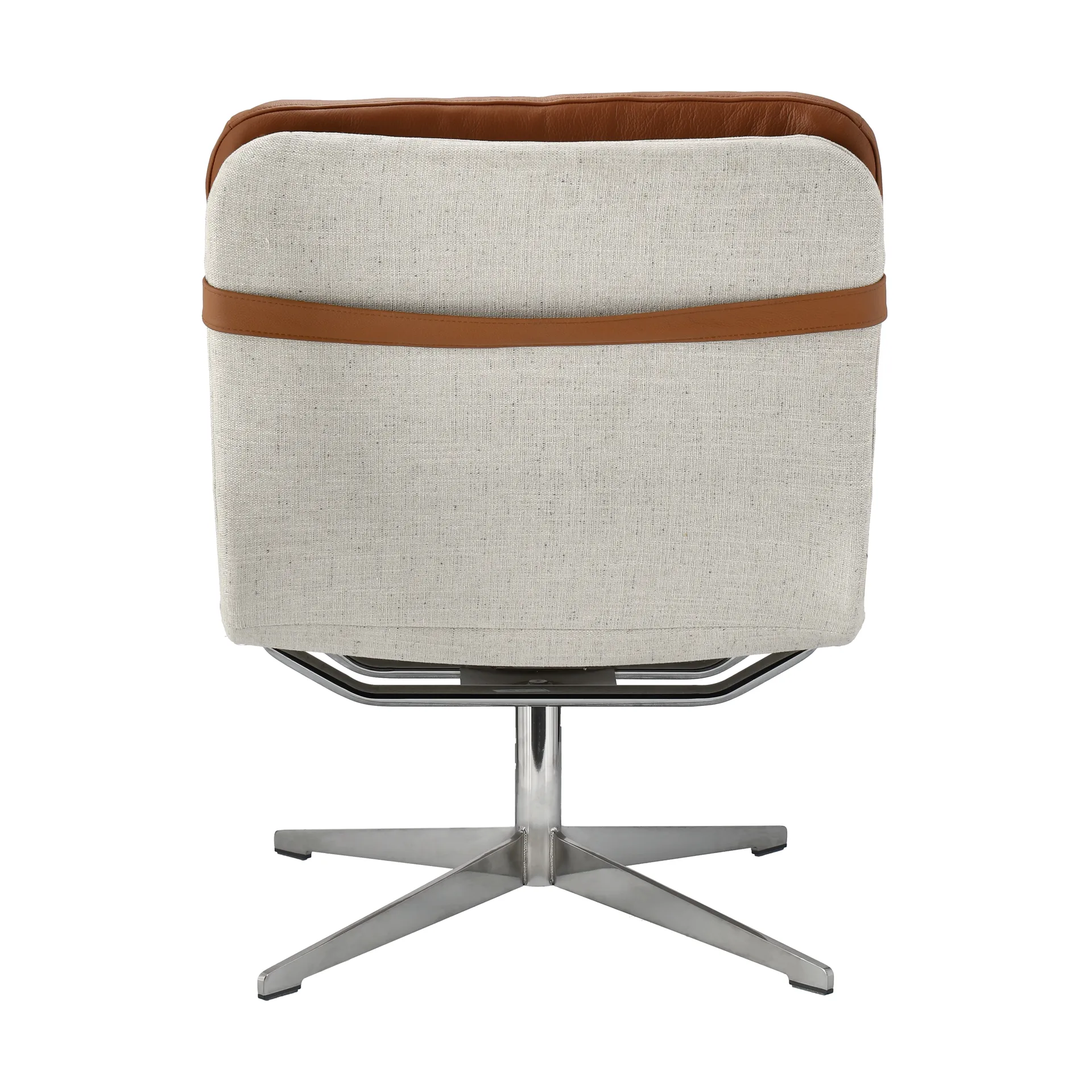 Loholm fåtölj med snurrfunktion, Konjaksfärgat läder-Bern Beige 0341 1898