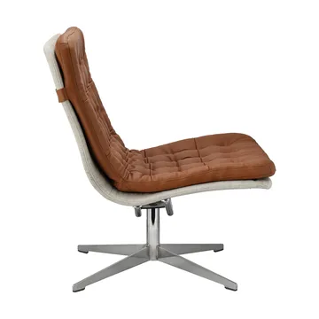 Loholm fåtölj med snurrfunktion - Konjaksfärgat läder-Bern Beige 0341 - 1898