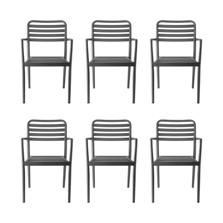 Messina karmstol, Anthracite, 6-pack - 1898