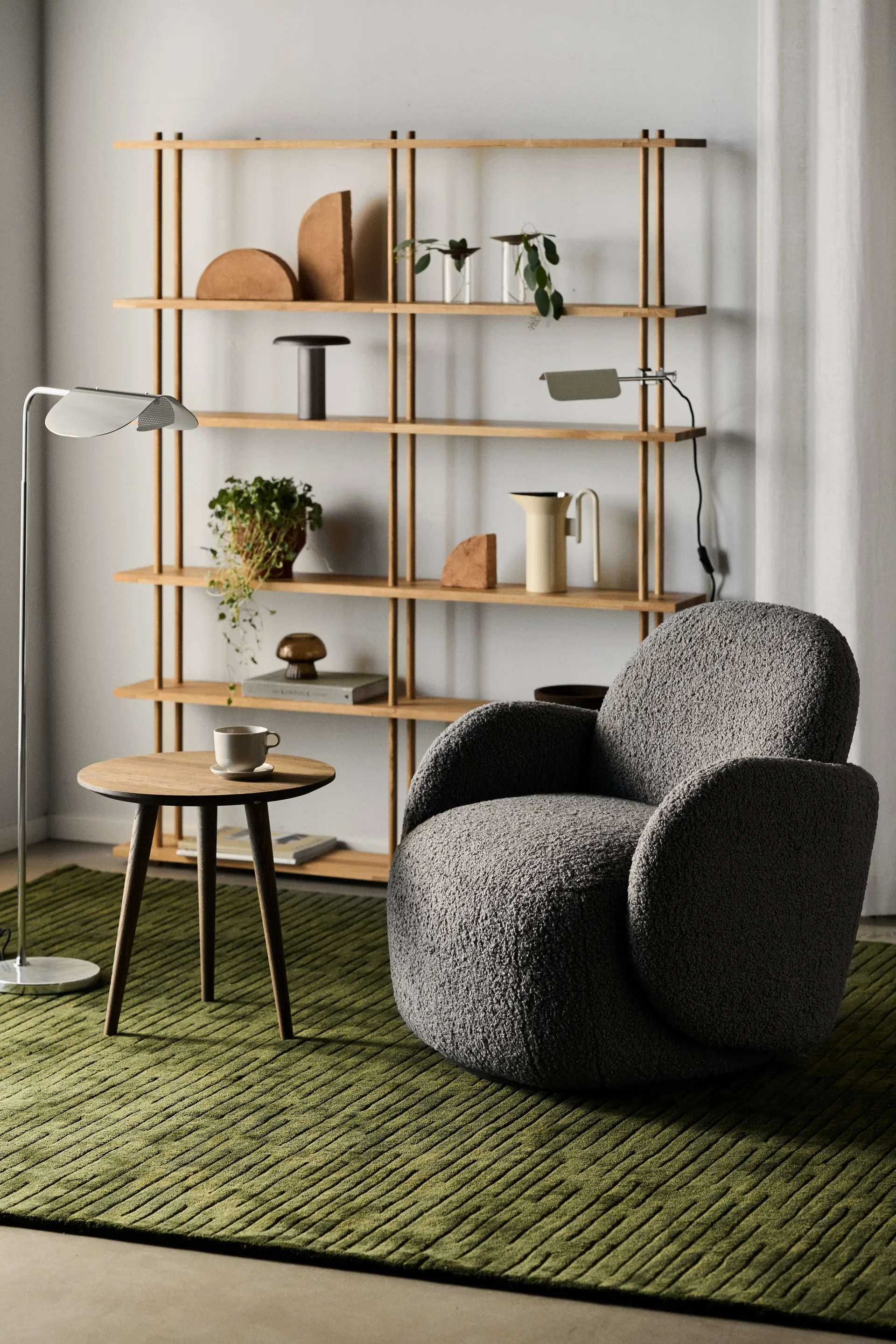 Mo fåtölj med snurrfunktion, Glore Grey 1245 1898