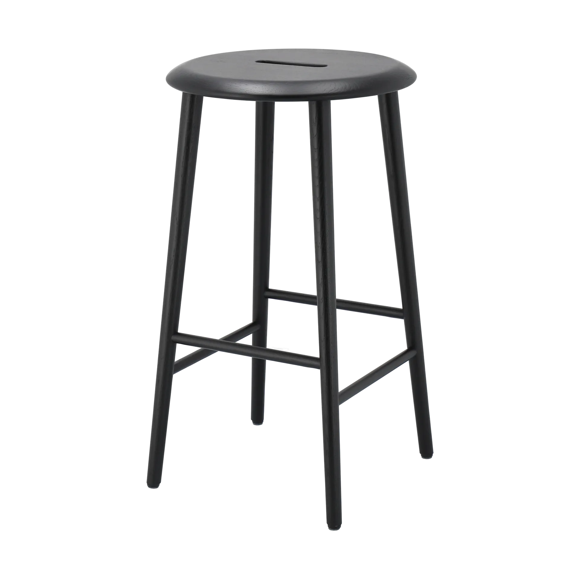 Norrabo barpall 65 cm, Svartlackad ek 1898