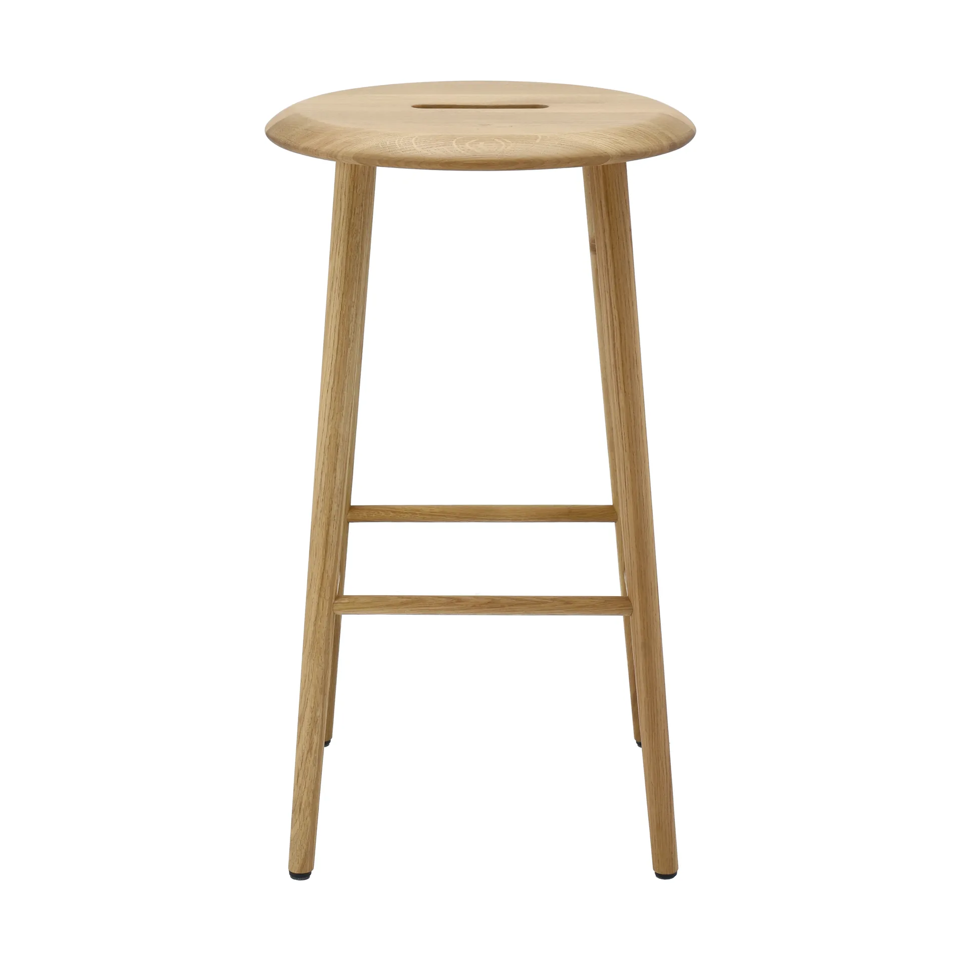 Norrabo rund barpall 65 cm, Naturlackad ek 1898