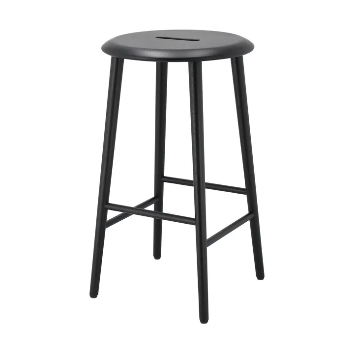 Norrabo rund barpall 65 cm - Svartlackad ek - 1898