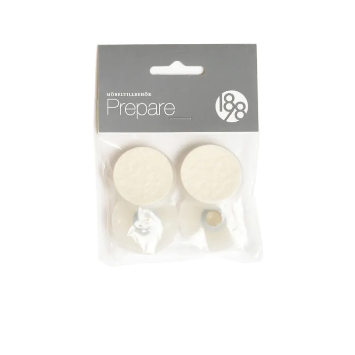 Prepare golvskydd - Vit 37mm plast-filt-nit 4st - 1898