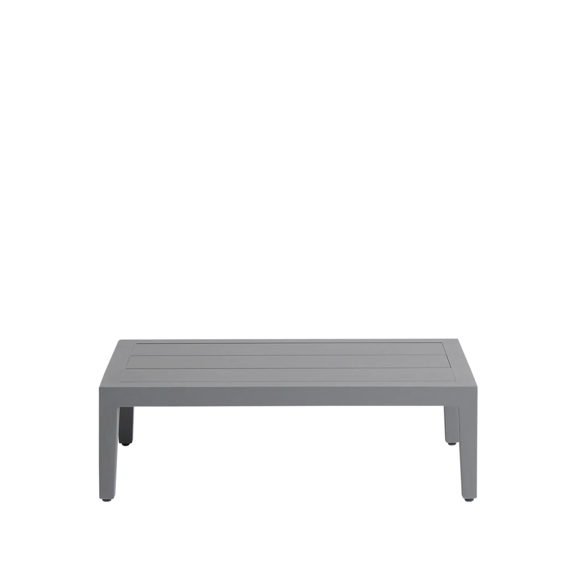 Santander sidobord 75x43x24 cm, Grå aluminium 1898