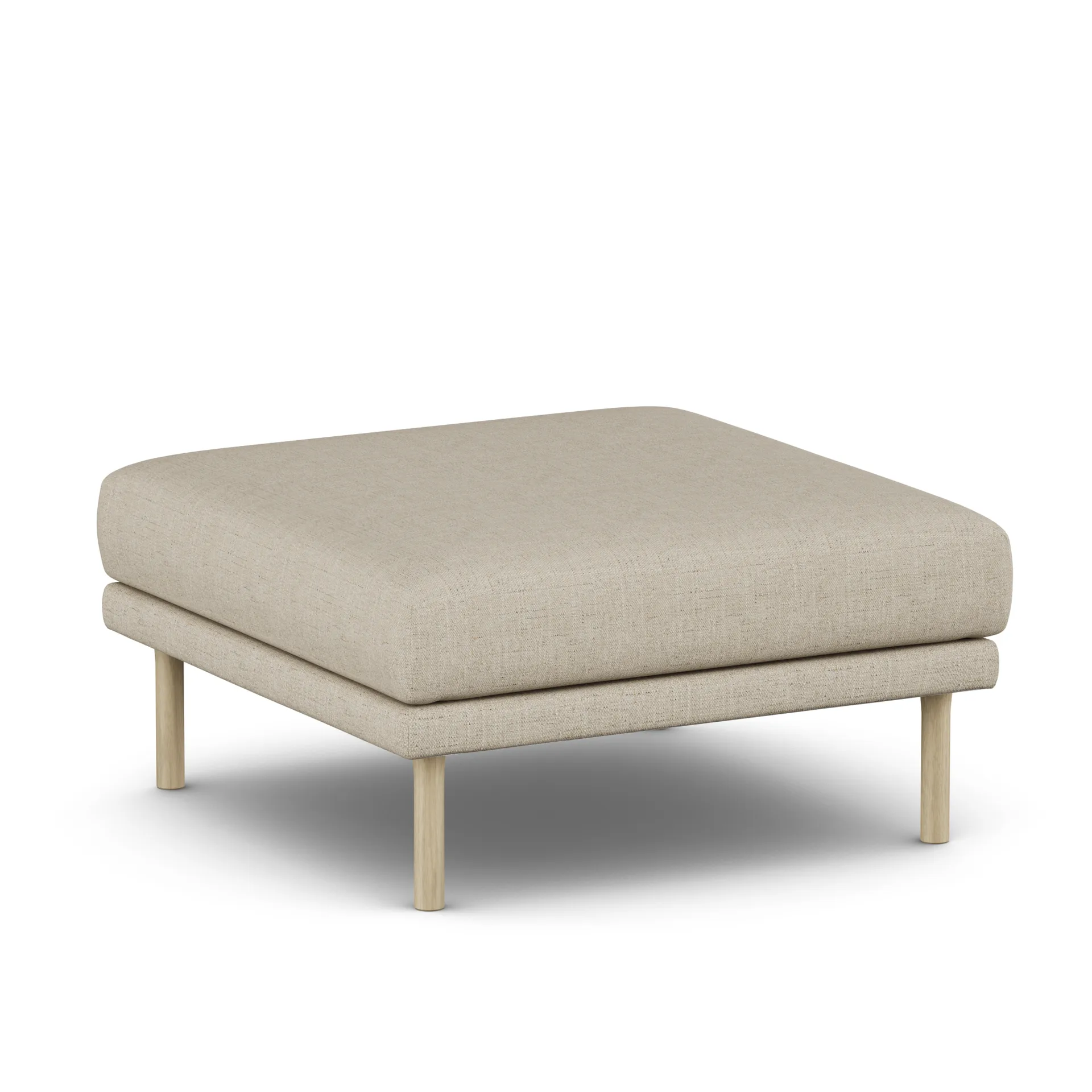 Sjövik fotpall, Bern Beige 0341-vitoljad ek 1898