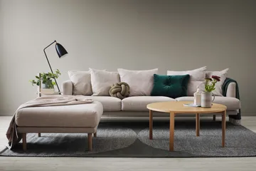 Sjövik fotpall - Bern Beige 0341-vitoljad ek - 1898