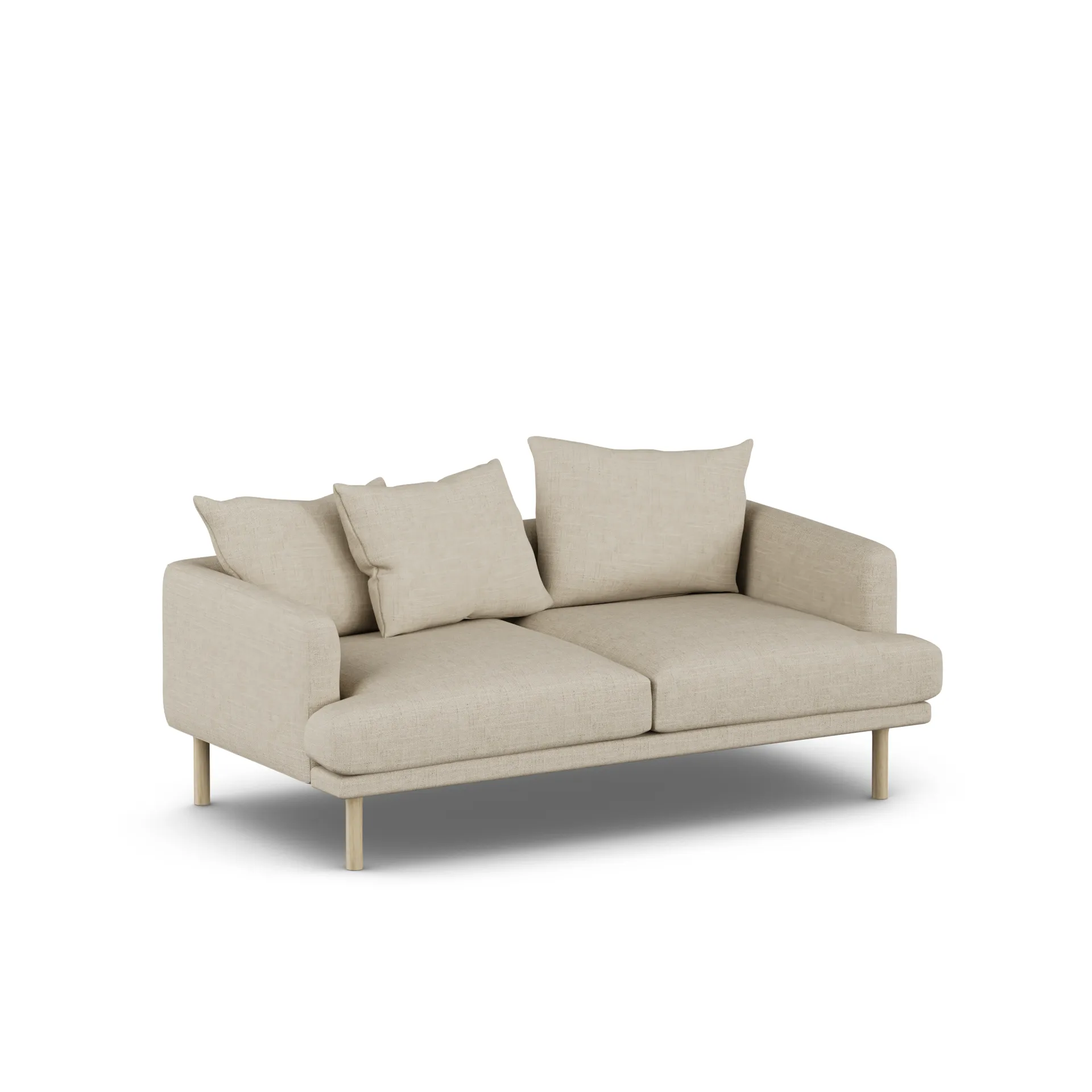 Sjövik soffa, Bern Beige 0341-vitoljad ek, 2,5-sits 1898
