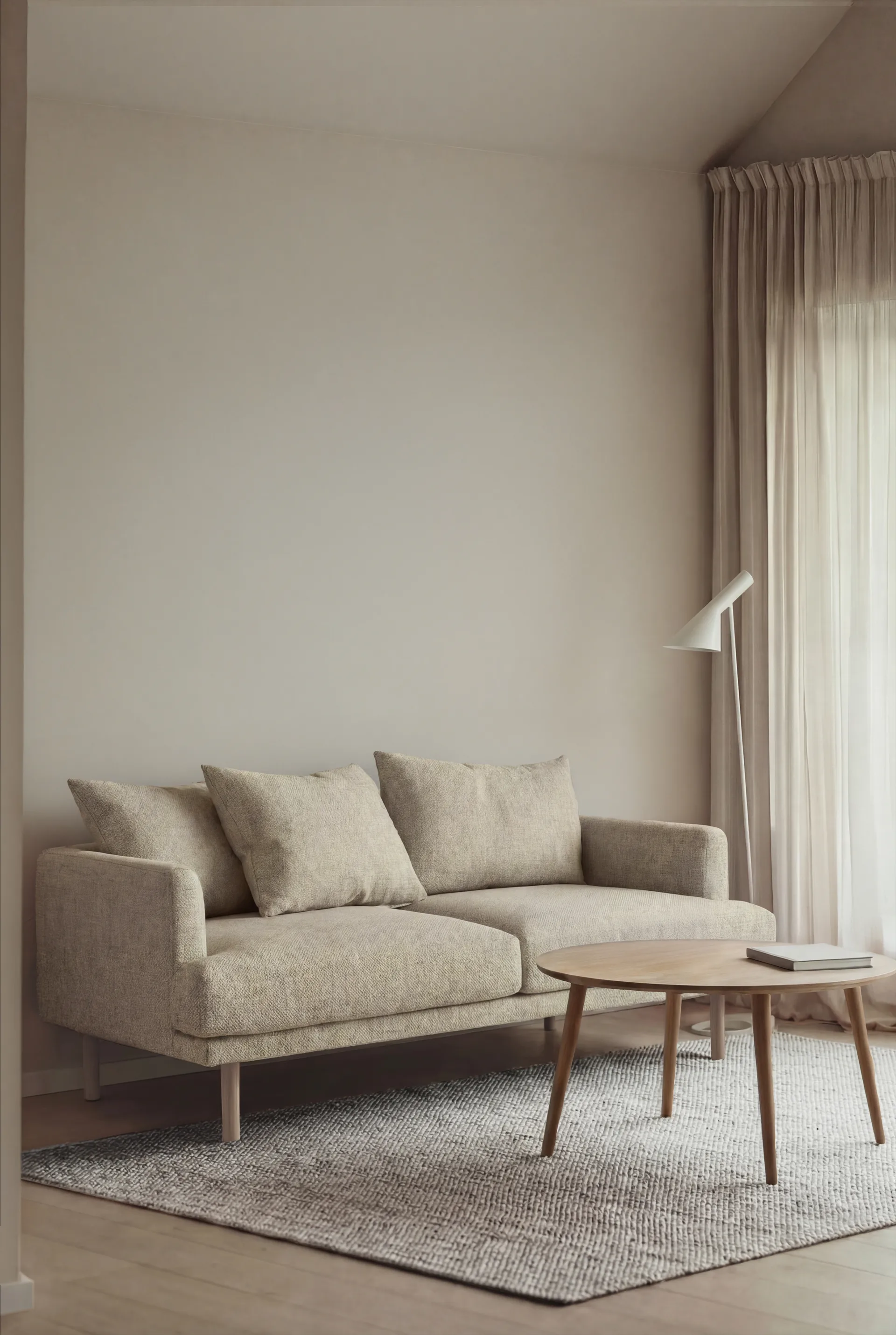 Sjövik soffa, Bern Beige 0341-vitoljad ek, 2,5-sits 1898