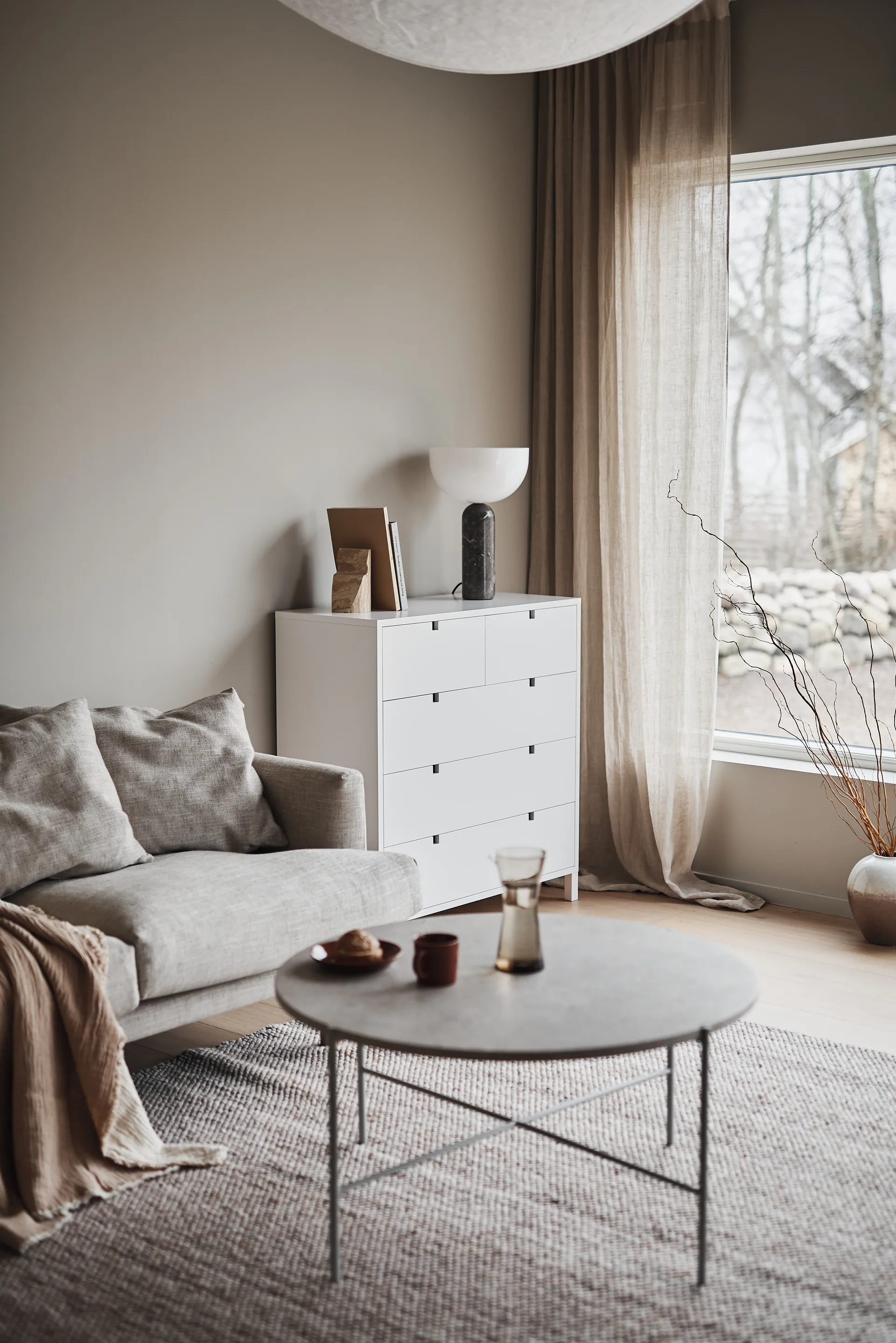 Sjövik soffa, Bern Beige 0341-vitoljad ek, 3-sits 1898
