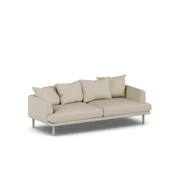 Sjövik soffa - Bern Beige 0341-vitoljad ek, 3-sits - 1898