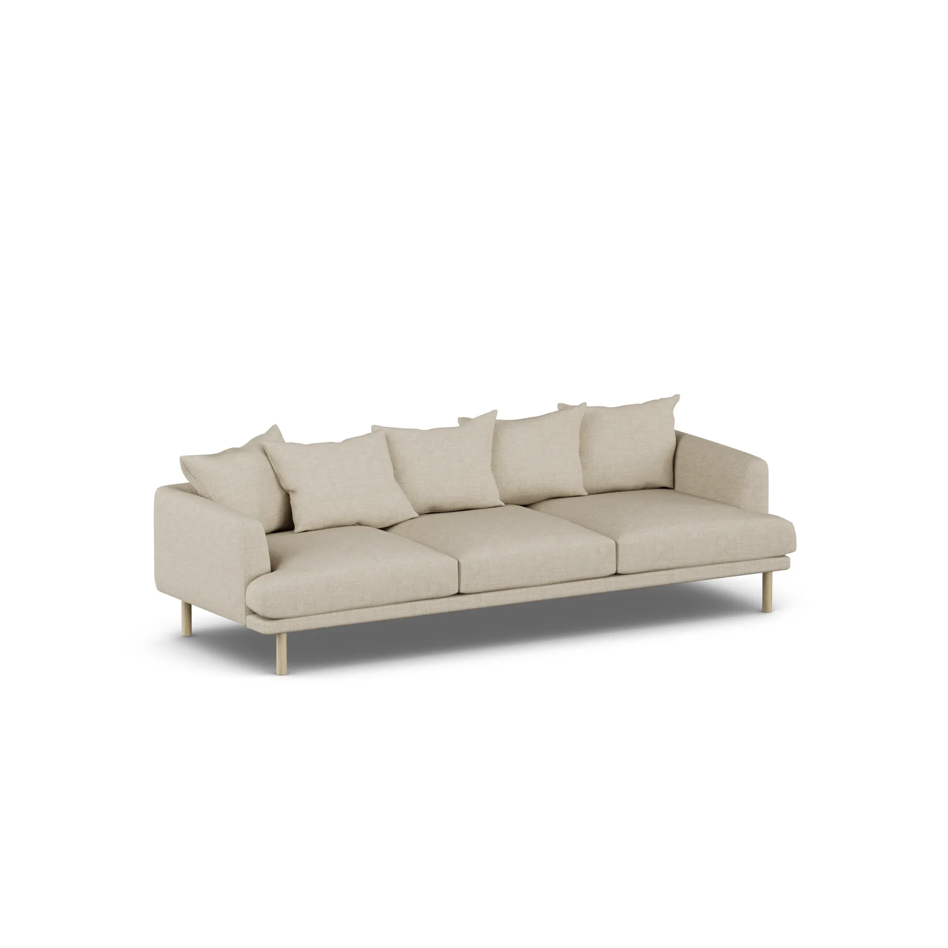Sjövik soffa, Bern Beige 0341-vitoljad ek, 3,5-sits 1898