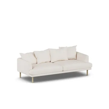 Sjövik soffa - Caleido Beige 9600-vitoljad ek, 3-sits - 1898